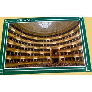Vintage Milano La Scala Theater Postcard By CO.VE.S. SKU 0196